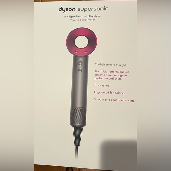 Dyson Supersonic Hair Dryer in Charcoal with Magenta Accents - Picture 12 of 12